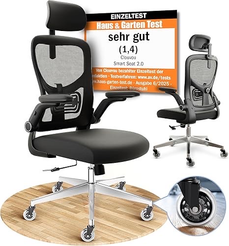 SmartSeat Bürostuhl Ergonomisch [TESTSIEGER] Schreibtischstuhl 100% individuell einstellbar | Büro Stuhl & Gaming Stuhl 