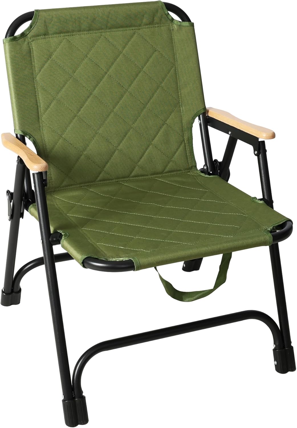 Campingstuhl Faltbar 150 kg, Camping Stuhl Klappbar Leicht mit Kernbuche Armlehn