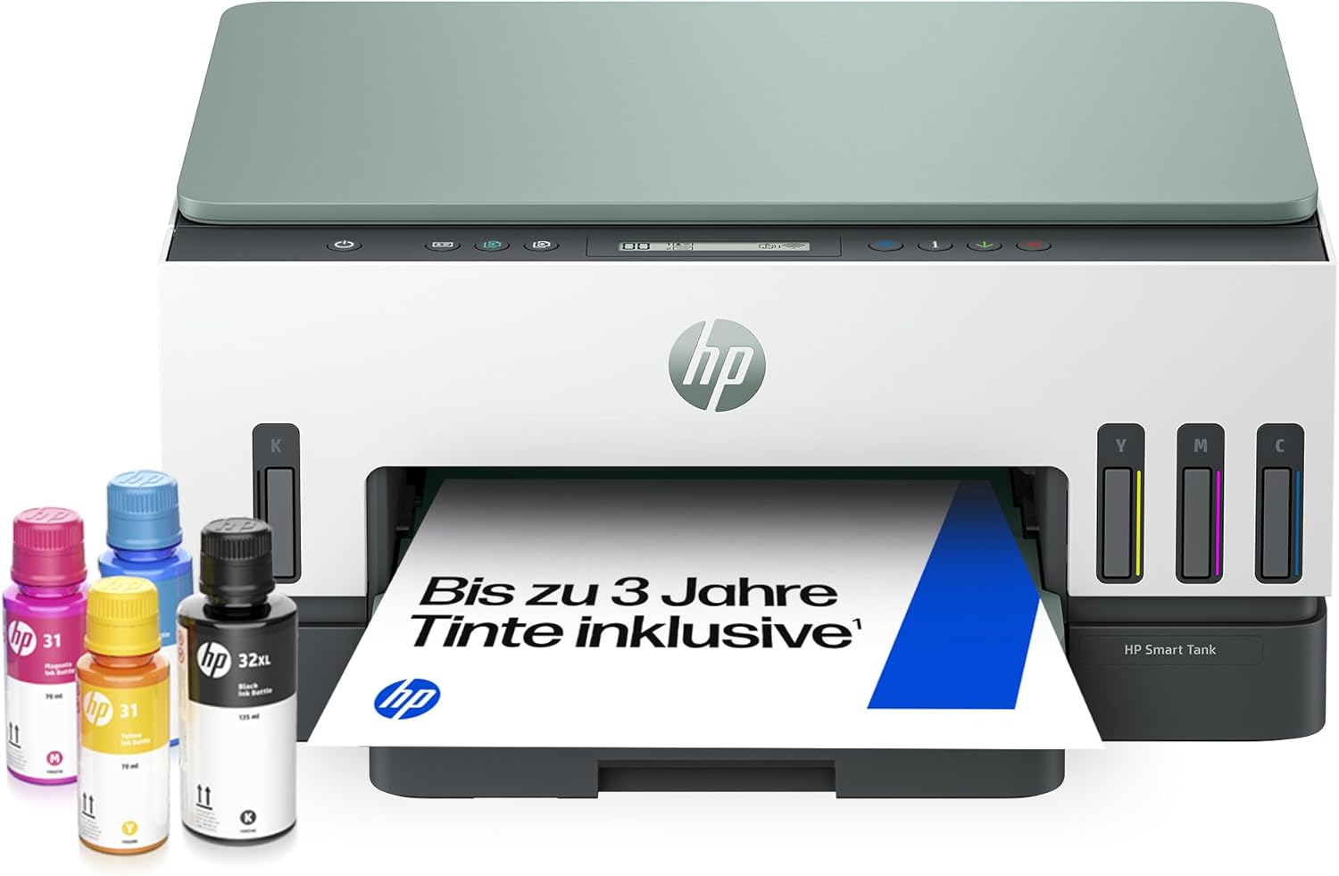 HP Smart Tank 7007 3-in-1 Multifunktionsdrucker (WLAN; Duplex-Druck) – 3 Jahre Tinte inklusive, 3 Jahre Garantie, großer Tintentank, hohe Reichweite, 