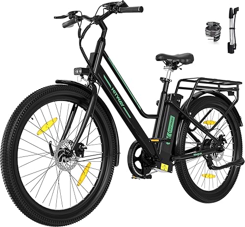 HITWAY E Bike 27,5 Zoll mit 36V 13Ah Akku, Pedelec für Damen & Herren