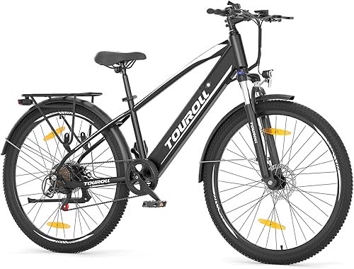 Touroll J1 ST 27,5" E Bike, Elektrofahrrad Trekkingrad E-Bike Herren Damen mit 561.6Wh Akku,100km Reichweite, 250W Motor