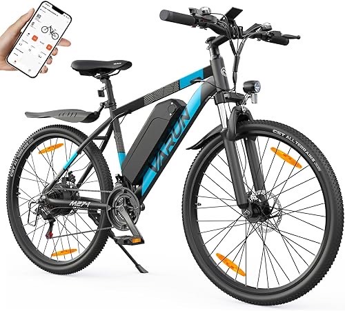 VARUN E-Bike Herren, 27,5" E-Mountainbike Damen mit APP, 48V 13AH Akku, 110KM Reichweite, Profi-21-Gang, LCD-Display mit