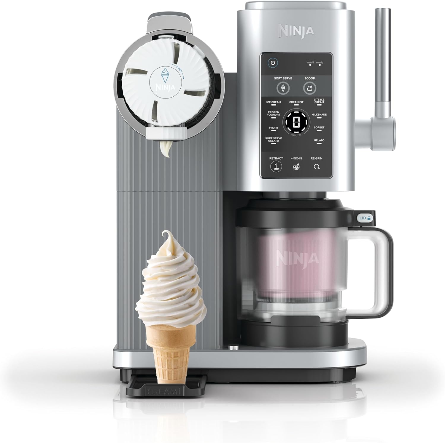 Ninja CREAMi Scoop & Swirl Eismaschine mit 2 Behältern, 13 Funktionen, für E