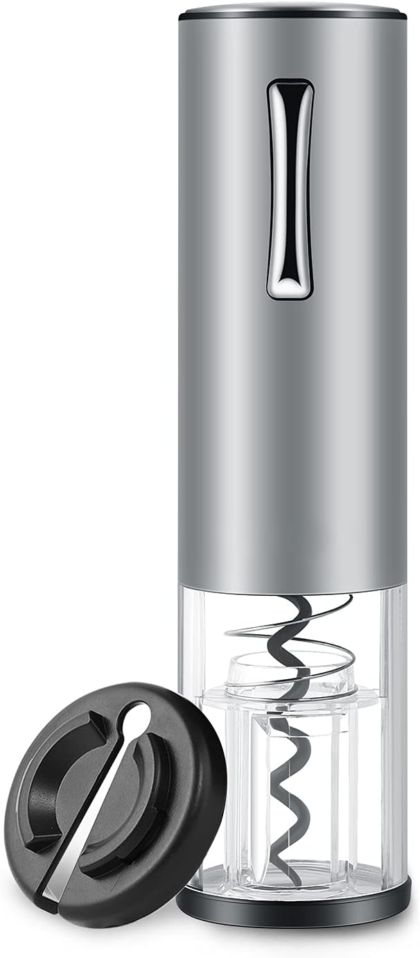 Elektrischer Korkenzieher, Elektrischer Weinöffner Edelstahl, Wiederaufladbarer Elektrischer Flaschenöffner mit Folienentferner und Typ-C-Ladekabel