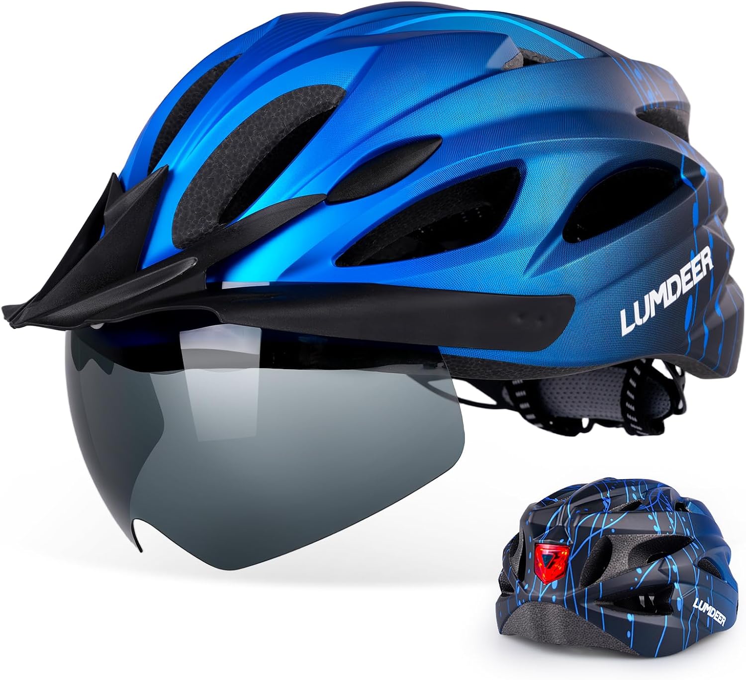LUMDEER Fahrradhelm Erwachsene mit Licht,Radhelm,Cityhelm Urban für Herren Damen