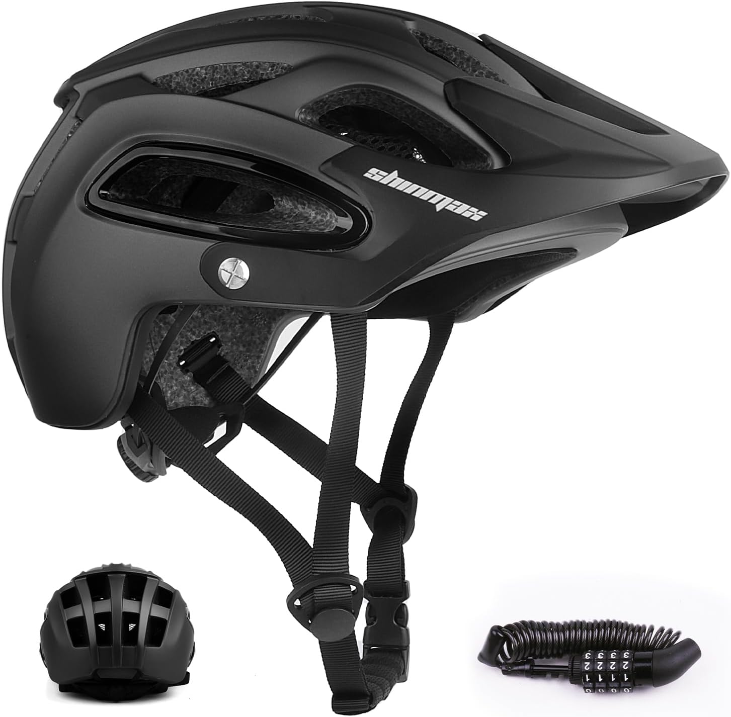 Shinmax Fahrradhelm für Herren Damen, Fahrrad Helm mit Beweglich Visier, Waschba