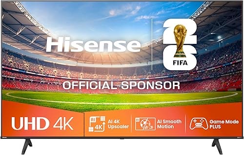 Hisense 55E6NT 139cm (55 Zoll) Fernseher, 4K UHD Smart TV, Precision Colour, HDR, Dolby Vision, 60Hz, Triple Tuner DVB-C