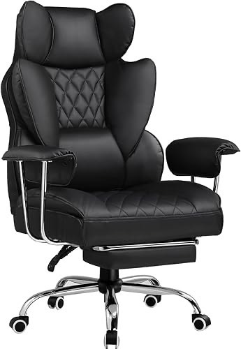 GTPLAYER Gaming Stuhl, Bürostuhl mit Taschenfeder-Lendenwirbelstütze, breiter Büro-Computersessel mit nach außen fixiert