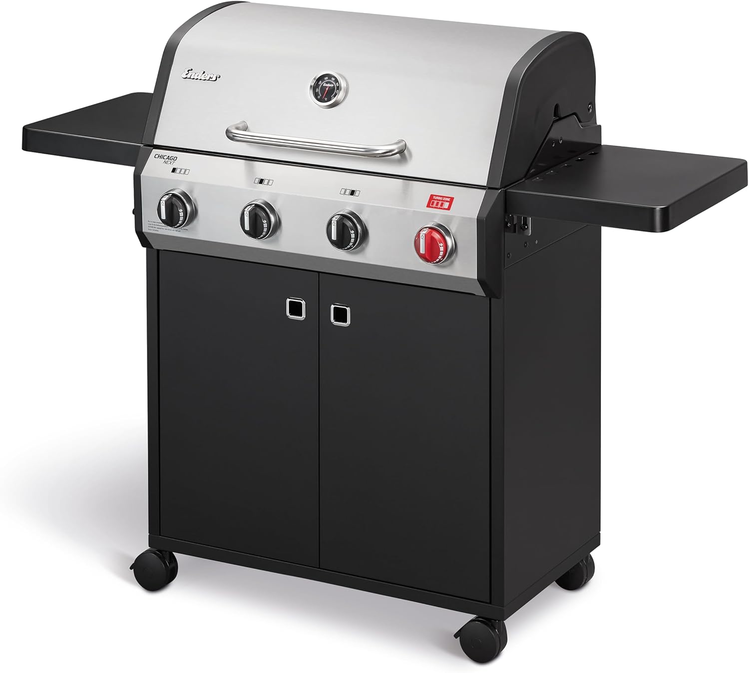 Enders® Gasgrill Chicago Next 4 R Turbo, 4-Edelstahlbrenner, doppelwandige Garha