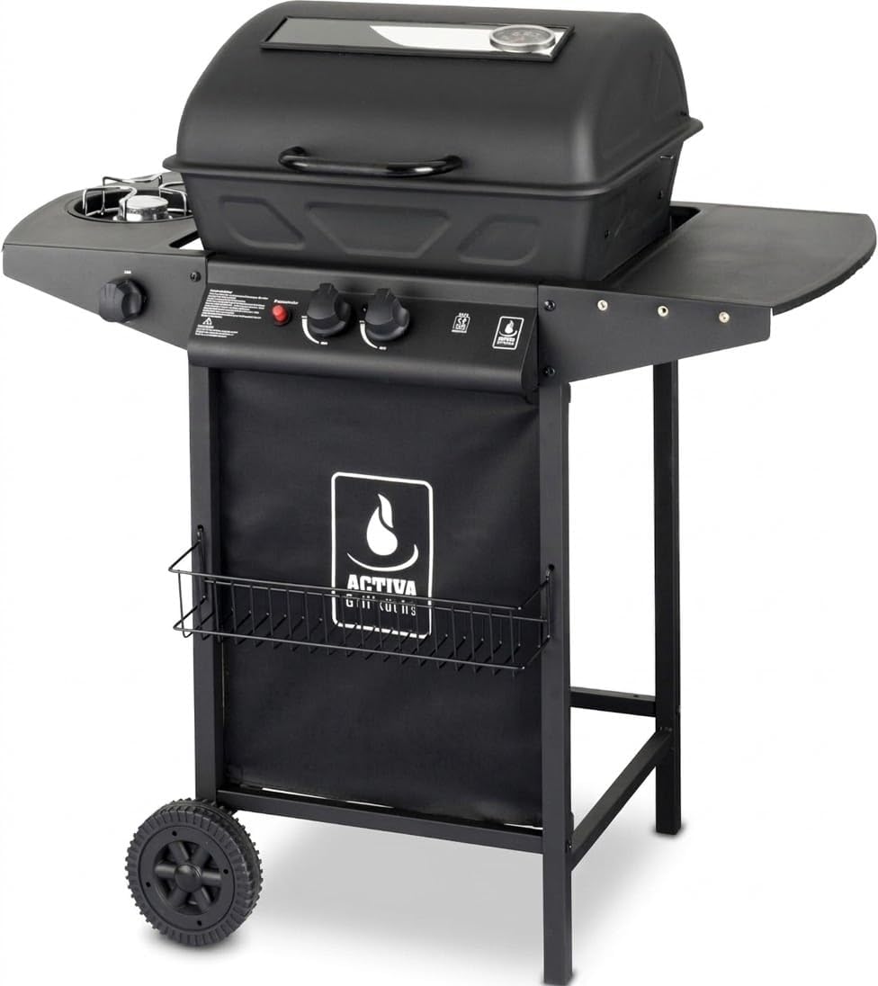 ACTIVA Halifax Lavastein Gasgrill I Premium Gas Grill inkl. Lavasteine & Abd