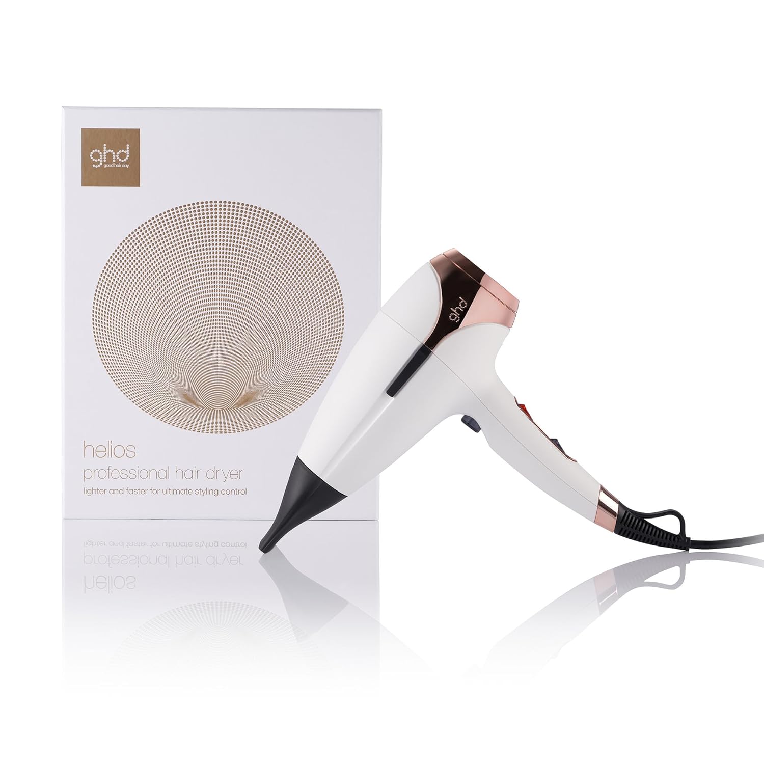 ghd helios Professioneller Haartrockner: Ultra schnelles &amp; präzises Styling, 120 km/h Luftstrom, besonders leise, leichtgewichtig, für alle Haarty