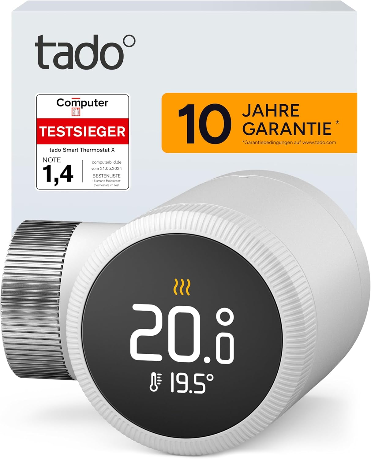 tado Smartes Heizkörperthermostat X, Heizungssteuerung per App und Smart Speaker