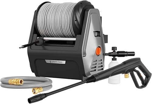 Giraffe Tools Hochdruckreiniger Big Pump 2 in 1, 1800 Watt, Max 2400 PSI, 2.0 GPM Elektrischer Wasserdruckreiniger für d