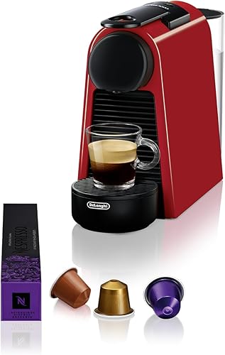De'Longhi Nespresso Essenza Mini EN85.R Kaffeemaschine, 19 Bar, kompakt, Rot