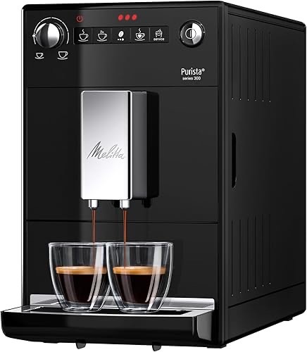 Melitta Purista - Kaffeevollautomat mit Lieblingskaffee-Funktion, Kaffeemaschine mit Mahlwerk und 3-stufig einstellbarer
