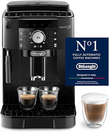 De’Longhi Magnifica S - Perfetto Kaffeevollautomat mit klassischem Milchaufschäumer, Espresso- und Cappuccino Kaffeemasc