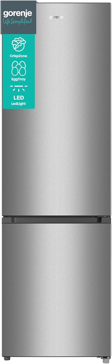 Gorenje RK 4182 PS4 Kühl-Gefrier-Kombination/ Höhe 180 cm/ Kühlen 198 L/ Gefrieren 66 L/ Gemüsefach/ 39dB/ LED Beleuchtung/ HxBxT: 180 x 55 x 55,7 cm 