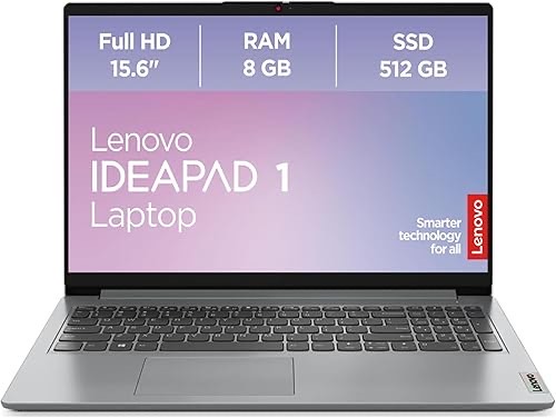 Lenovo IdeaPad 1 Laptop | 15,6" Full HD Display | AMD Ryzen 3 7320U | 8GB RAM | 512GB SSD | AMD Radeon Grafik | Windows 