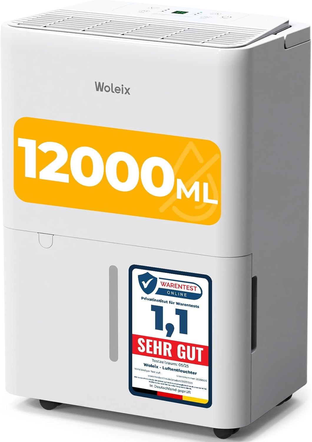 12000ML Luftentfeuchter elektrisch, Raumentfeuchter elektrisch, Luftentfeuchter 