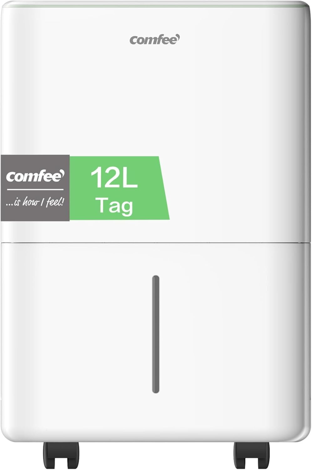 COMFEE Luftentfeuchter 12 Liter/Tag, Geeignet für Räume von ca. 50 Kubikmetern (20 Quadratmetern), Automatische Abtauung, Kindersicherung, Geräuschred