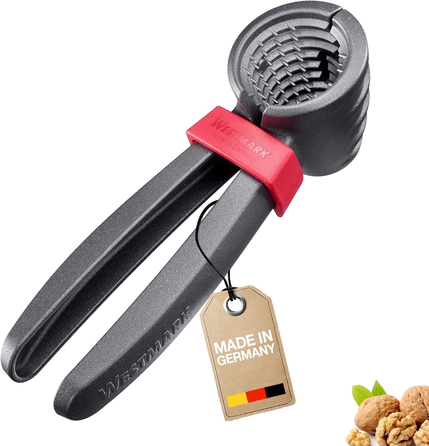 Westmark Nussknacker und Sektzange, extra große Öffnung für Walnüsse, mit Klamme