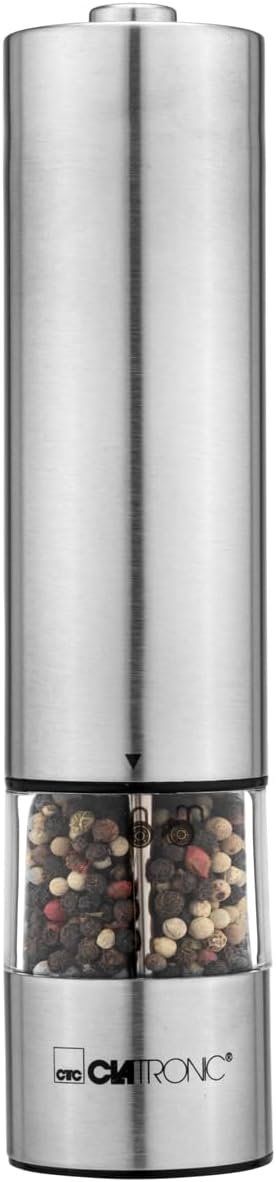 Clatronic® Salz und Pfeffermühle elektrisch | Keramik-Mahlwerk | grob bis fein |