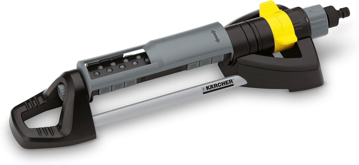 Kärcher Original Rechteckregner OS 5.320 SV, Spritzschutz für komfortable Ausrichtung, bis zu 320 qm, Sprengbreitenregulierung