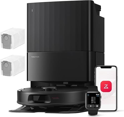 roborock Qrevo Serie Saugroboter mit Wischfunktion, 8000Pa Saugkraft(verbessert von Qrevo S), Anti-Verfilzungs-Seitenbür