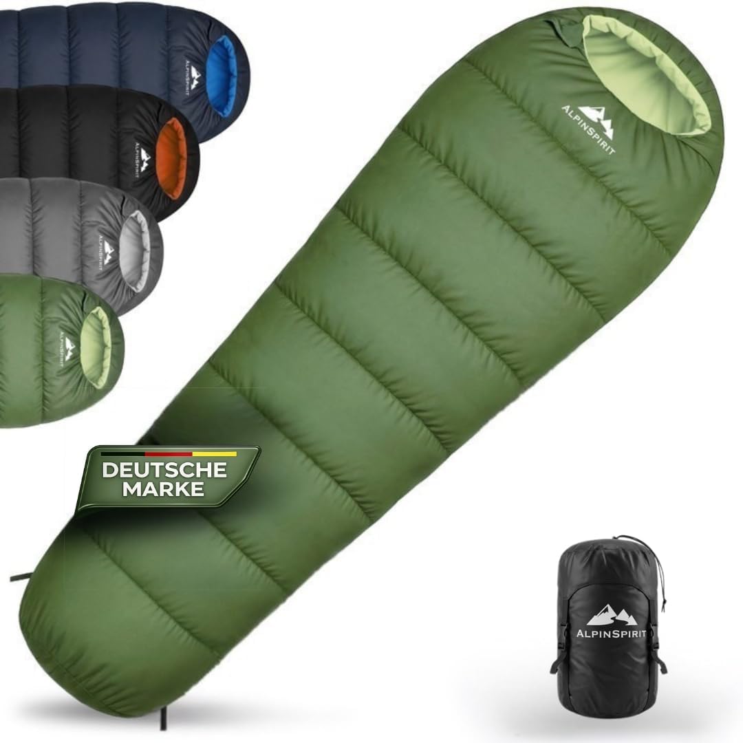 Schlafsack [Ultraleicht] 3 Jahreszeiten Sommer & Winter, kleines Packmaß, Ko