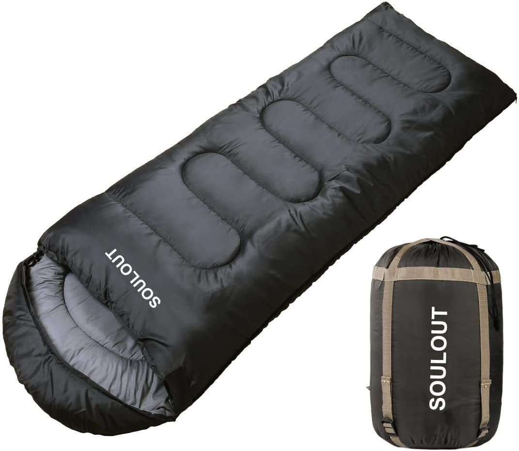 SOULOUT Schlafsack 3-4 Jahreszeiten - Wasserdichter Leichter Deckenschlafsack fü