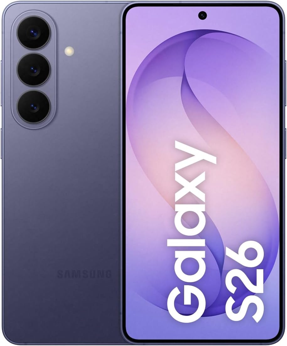 Samsung Galaxy S26 AI Smartphone mit Galaxy AI, Ohne Vertrag, Handy mit Android, 12 GB RAM, 512 GB Speicher, AP Prozessor, 50 MP, Cobalt Violet, 3 Jah