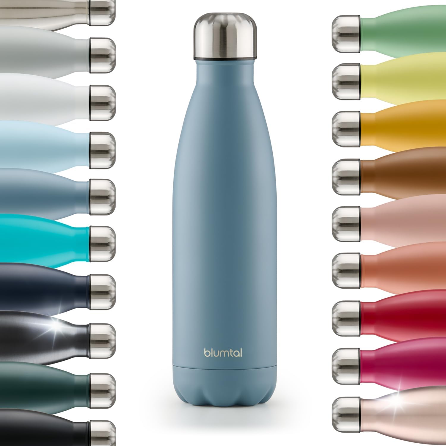 Blumtal Trinkflasche 750 ml Edelstahl - auslaufsichere Isolierflasche - BPA-freie Trinkflasche kalt &amp; warm - doppelwandige Insulated Bottle - rost