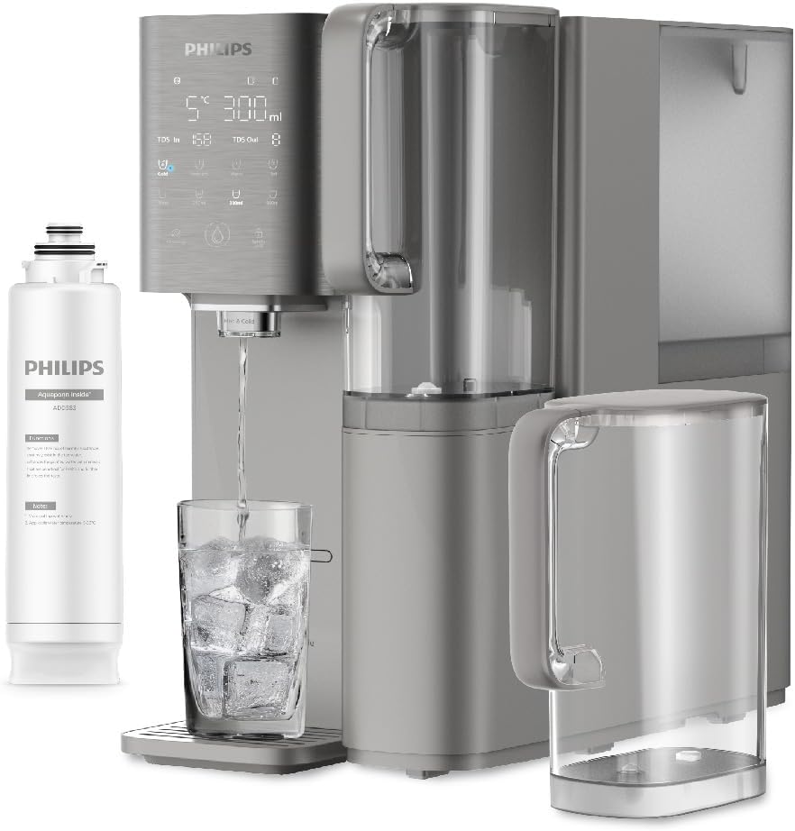 Philips Water Umkehrosmose-Wasserstation ADD6921DG/10 – Entfernt bis zu 110 Subs