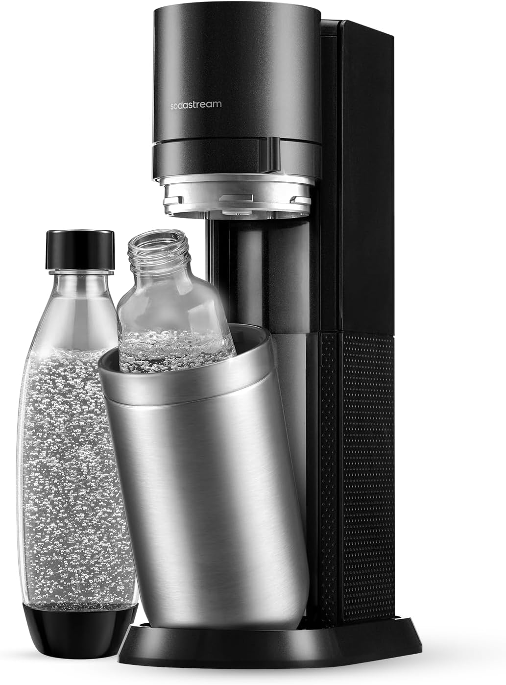 SodaStream – Duo Wassersprudler, 1x 1 Liter Glasflasche, 1x BPA-freie Flasche 1 