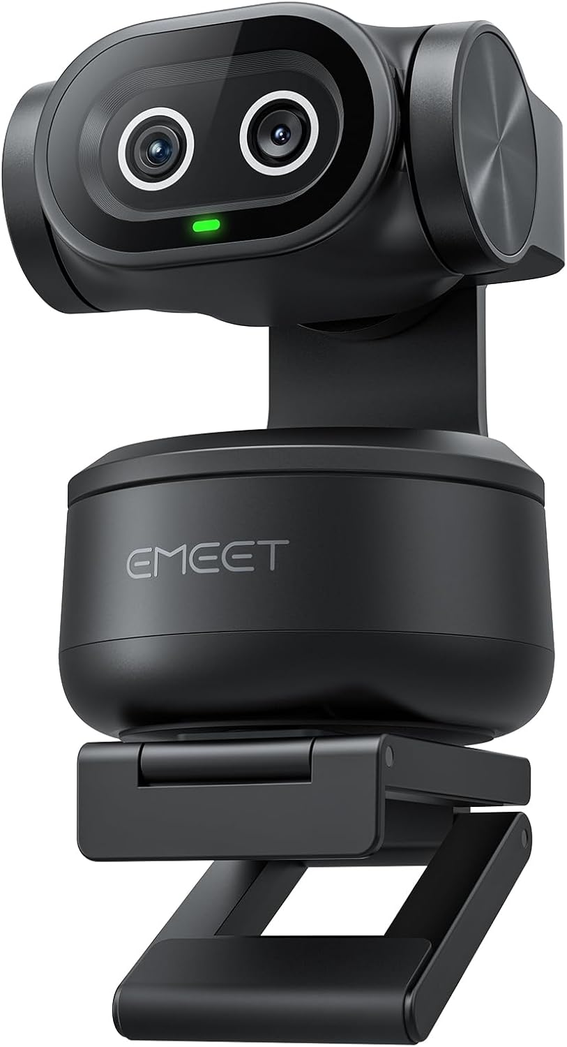 EMEET PIXY Dual-Kamera KI-gestützte PTZ-Kamera 4K, KI-Tracking, 0,2 s Schneller 