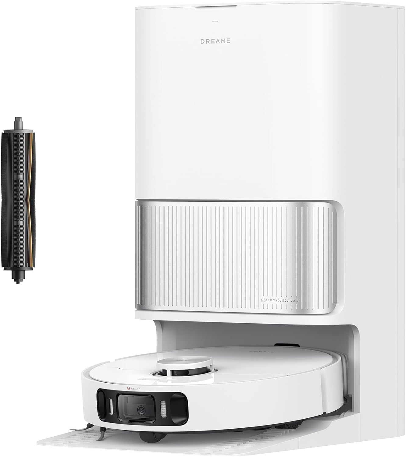 dreame L40 Ultra AE Saugroboter mit Wischfunktion, 19.000 Pa Saugkraft, viele Bürsten und EIN Flexibler Wischmopp, nassen und trockenen Schmutz,Das Al