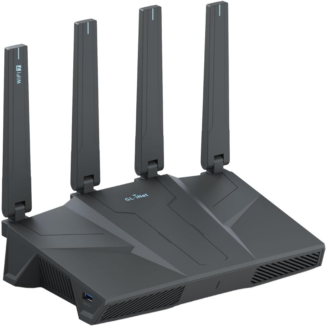 GL.iNet GL-BE6500 (Flint 3e) WiFi 7 Router – Hochgeschwindigkeits-WLAN-Router mit VPN, 5X 2.5G-Ethernet-Ports für Glasfaseranschluss, Starke Leistung 